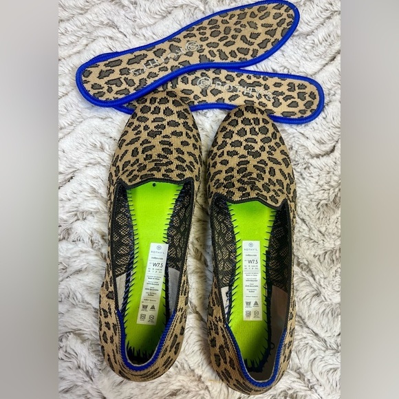 Rothy's The Loafer Spotted Leopard Print  Round Toe Slip On 
Women’s Size 7.5 - Picture 4 of 10